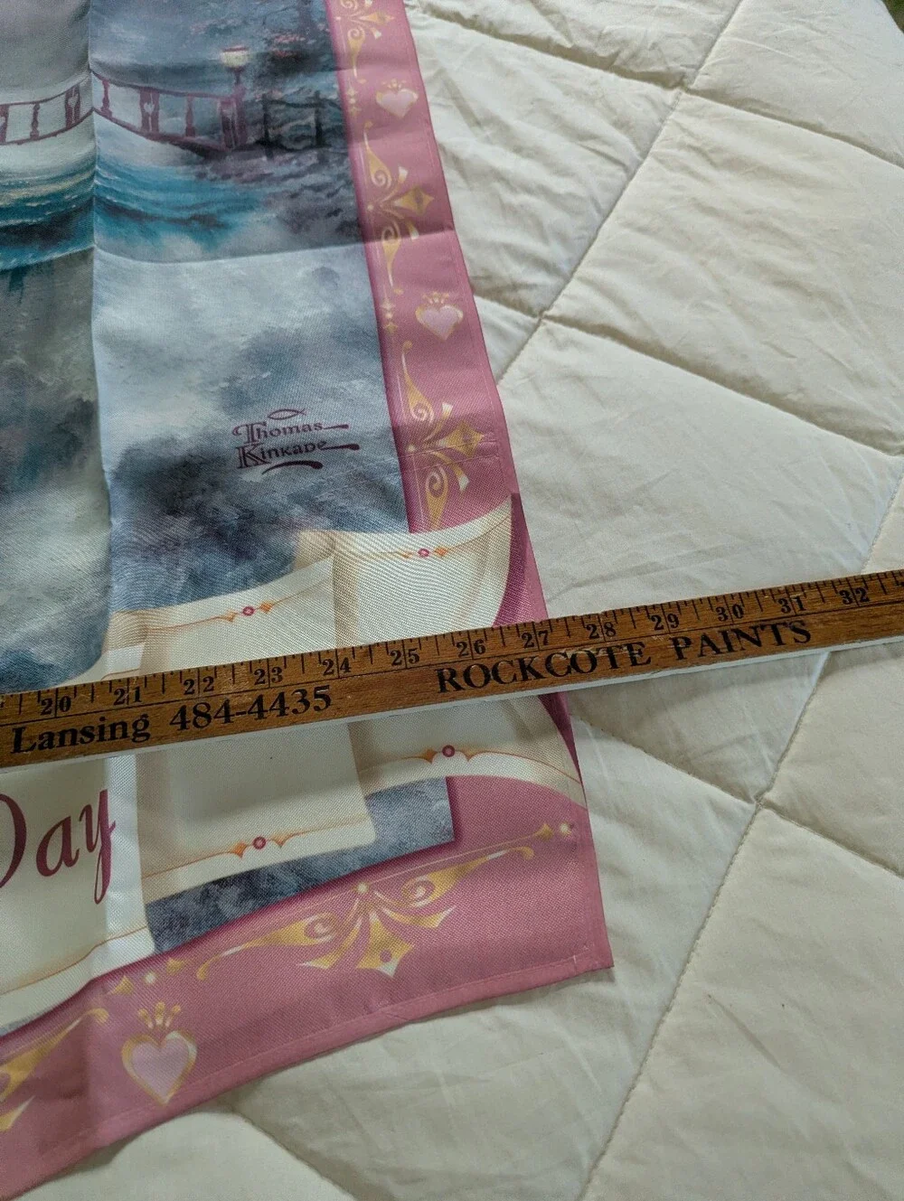 Thomas Kinkade Valentine's Day large garden flag